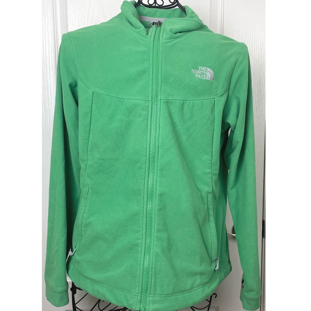 The North Face Womens Green Skyline Full Zip Fleece Jacket Large Regular Fit